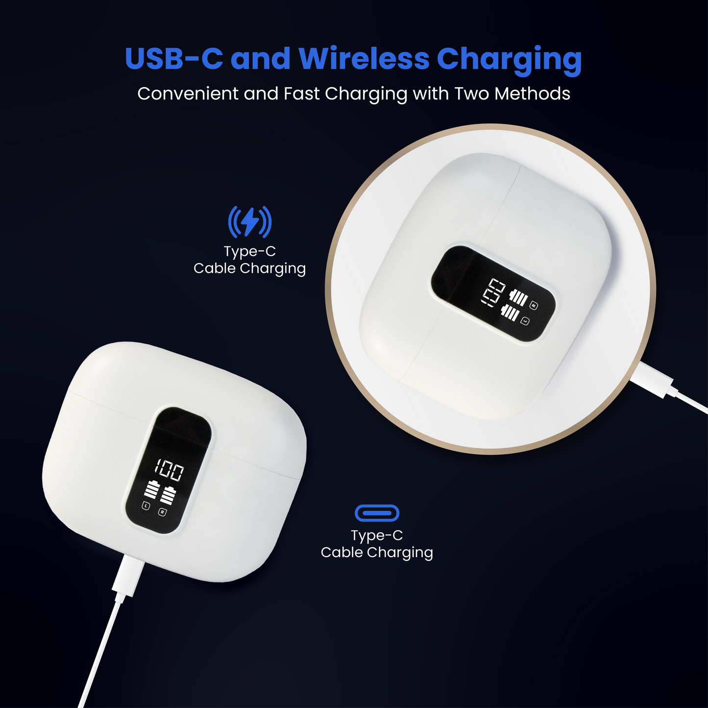 Wireless Earphones with ANC