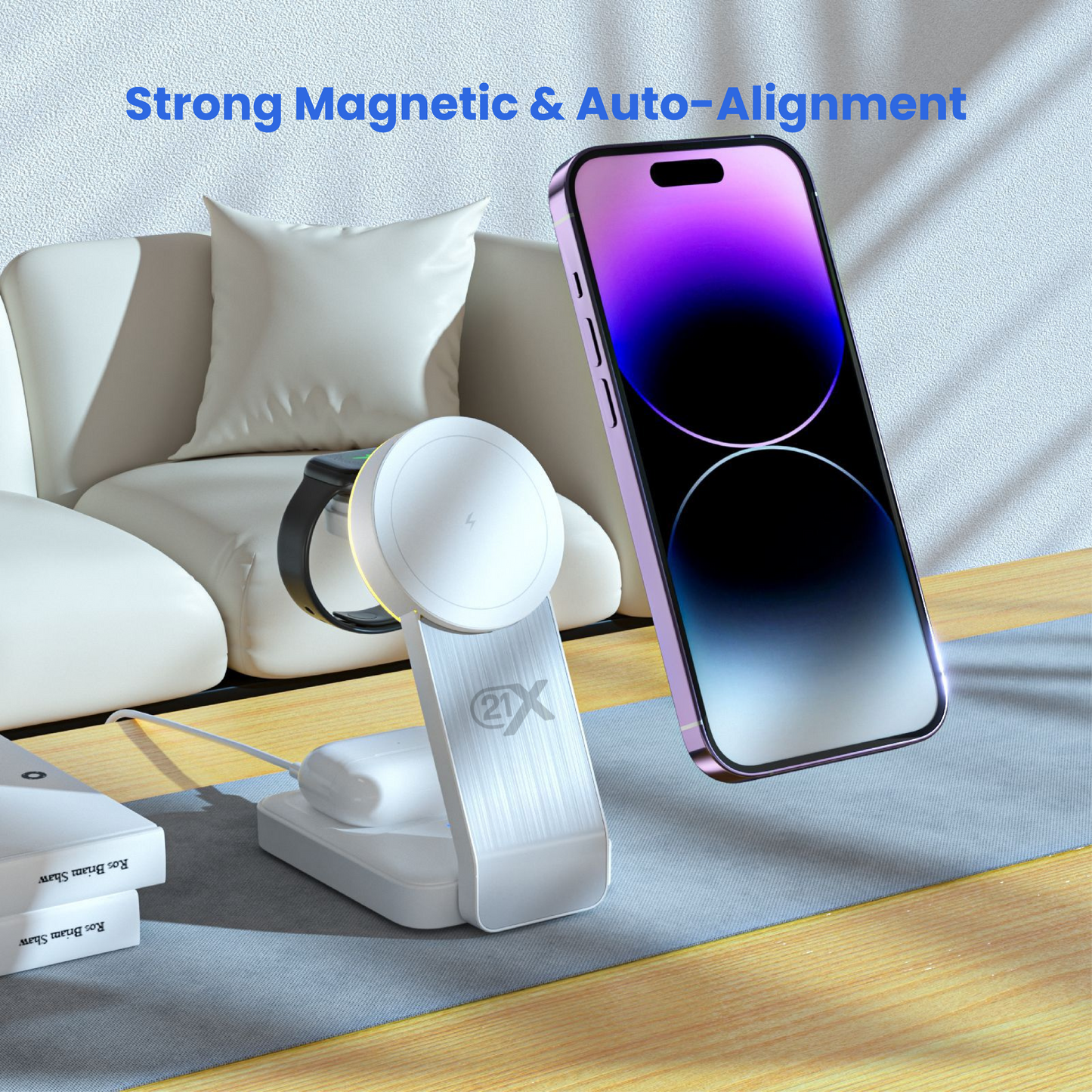 PowerFold — 3-in-1 Wireless Charging Station