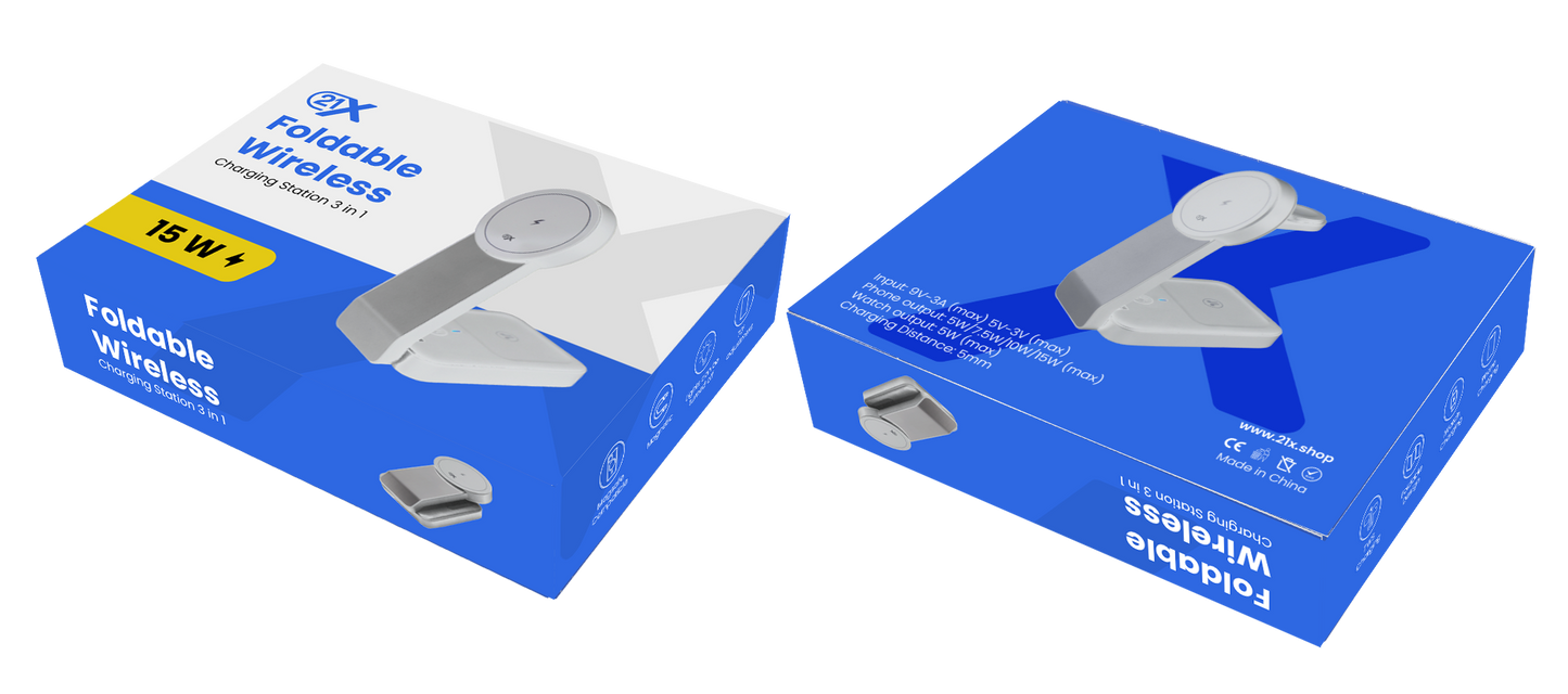 PowerFold — 3-in-1 Wireless Charging Station