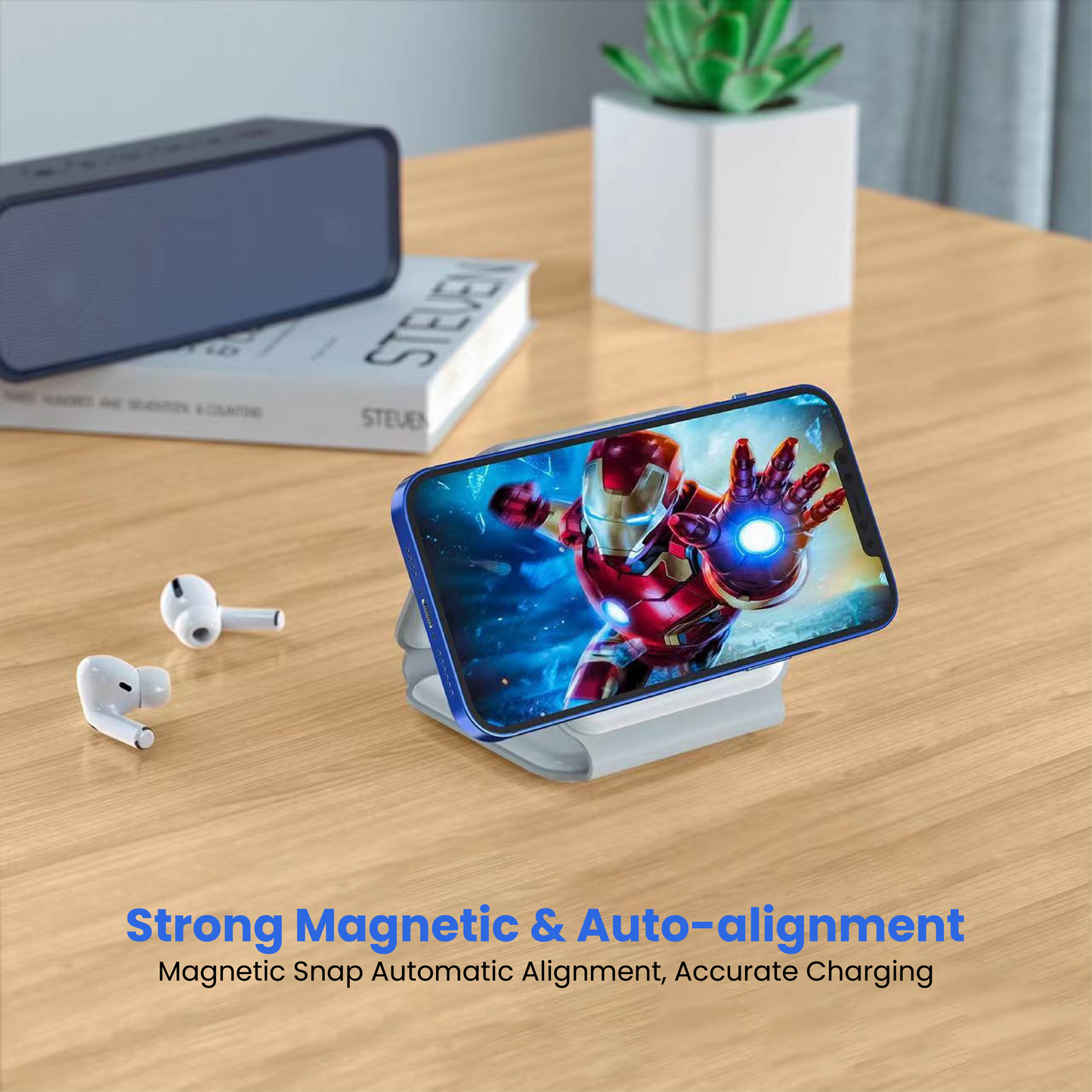MagCharge — Foldable Magnetic Wireless Charger